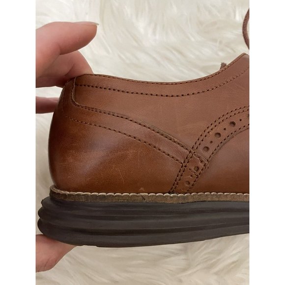 Cole Haan Men\'s Sz 10M ZEROGRAND Wingtip Oxford Shoes Brown‎ C26472 main image 9
